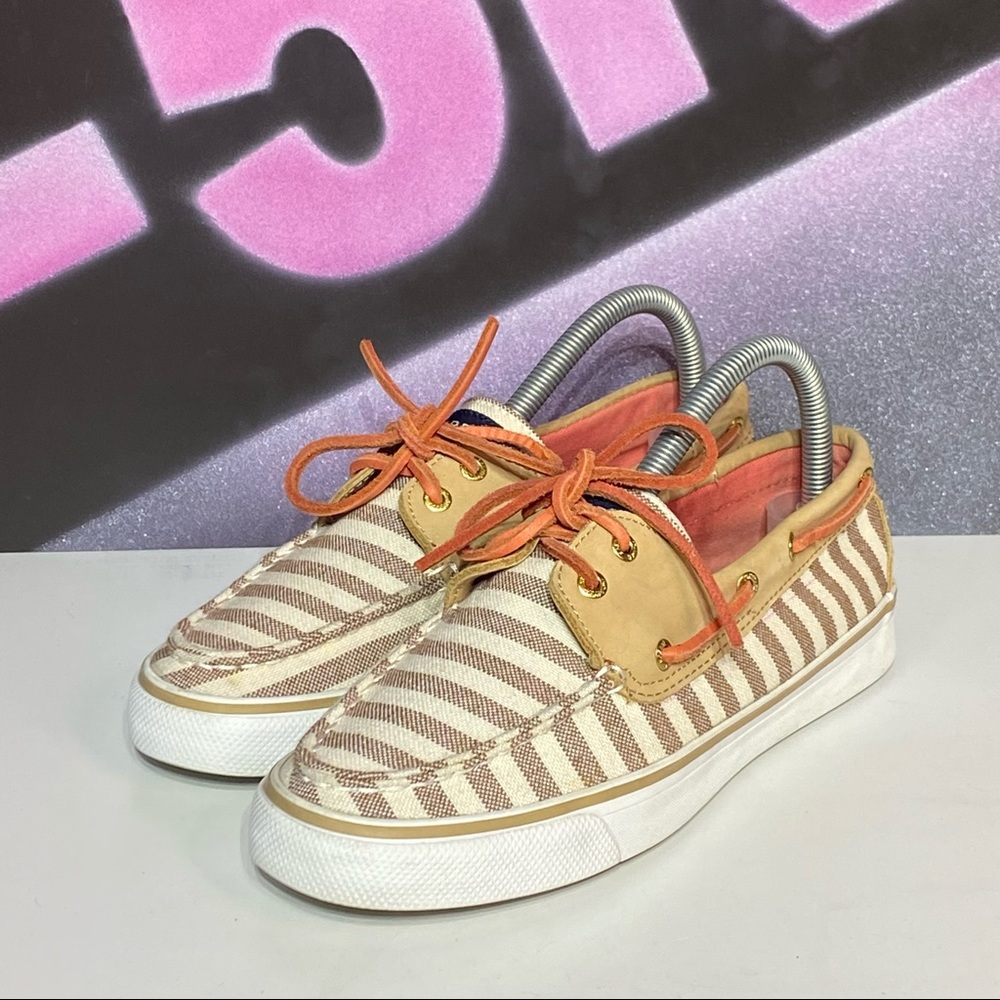 Sperry Top Sider 2 Eye Boat Shoes Striped - Picture 3 of 8